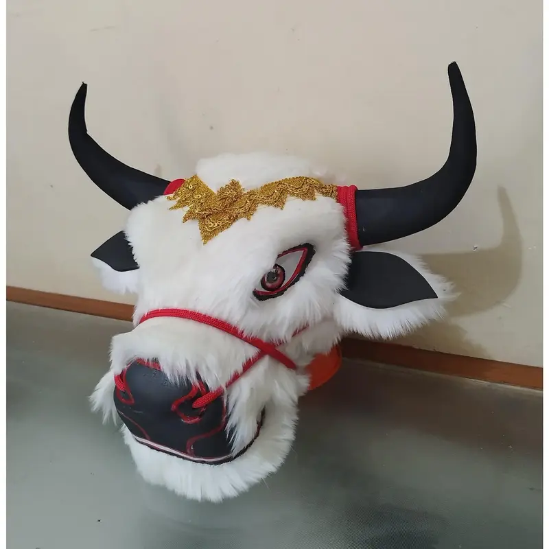 Bantengan Mainan Banteng Mberot Mata Menyala Bulu Korea Enteng 0