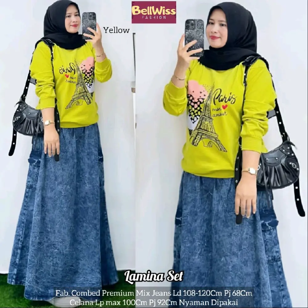 Lamina Setelan Baju Wanita Bestseller by Bellwis
