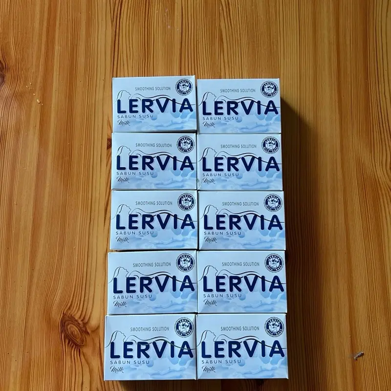 Sabun Mandi Lervia Milk Random 10 Pcs 90gr 4