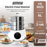 Gambar [FREE GIFT] Sanwoo Electric Food Steamer FS - 3023 / Pengukus Makanan / Kukusan dari Sanwoo Electronics Kota Administrasi Jakarta Utara 1 Tokopedia