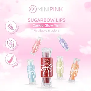 MINIPINK Sugarbow Lips Lipstick Glossy Soft Lip Tint High Pigmented Long Lasting Waterproof - MP061