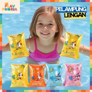 Playphoria Pelampung Lengan Renang Anak Pelampung Tangan Set Kanan Kiri Swim Arm Floaties Band Motif Ikan Lucu Hand Float Swim