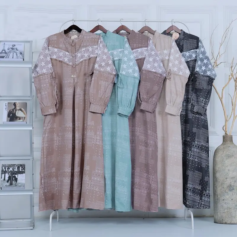 Khemari Midi Dress Viscose Jaguard Cantik Elegant Lembut Mewah - Freya Series 7
