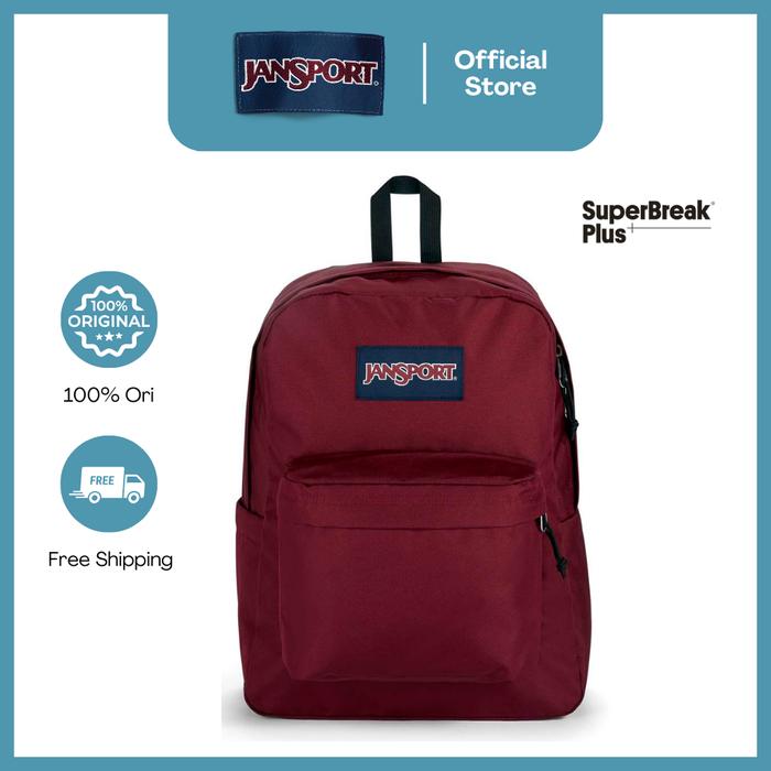 Jansport Tas Ransel Backpack Daypack Superbreak Plus Russet Red