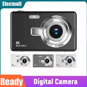 Kamera HD 4K Murah untuk Vlog Layar IPS 2.4 Inci, Auto Focus, Hadiah untuk Anak dan Pemula