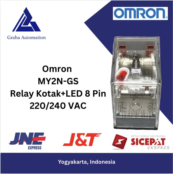 Led 8 Pin Jual Omron MY2N-GS Relay Kotak+LED 8 Pin 220/240 VAC - Kota Yogyakarta ...