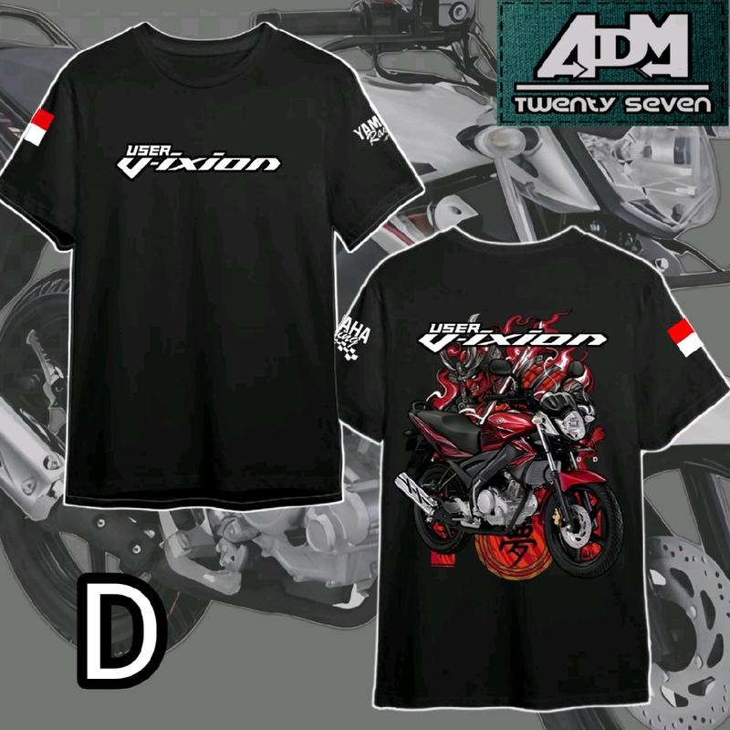 Kaos Yamaha Vixion facelift original Kaos vixion kaos viksen Tshirt Yamaha Vixion Combed Distro Keren Motor 4
