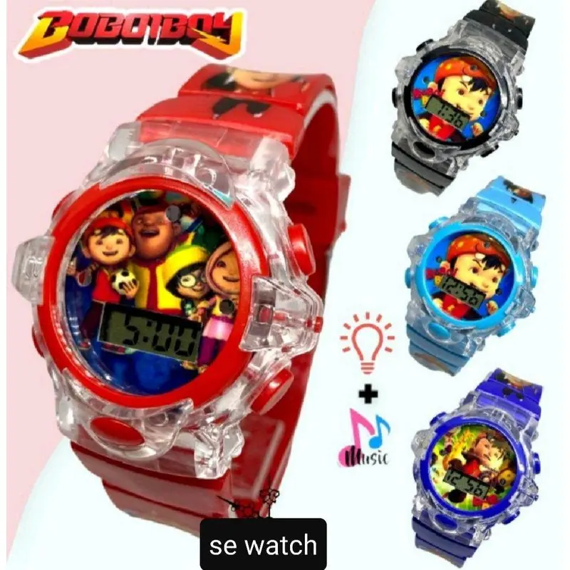 xmarion TERBARU....Jam Tangan Anak Cowok Ada Lampu dan Music melody 7