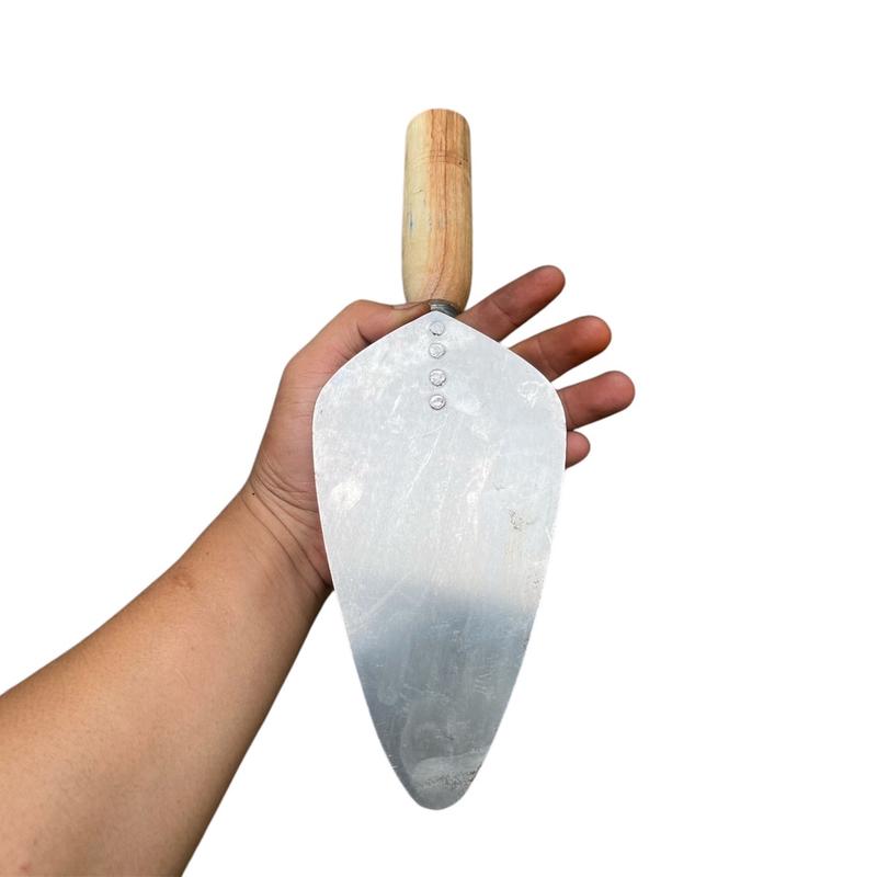 Sendok Semen Cetok Galur Asli Paku Keling 4 Ukuran 18cm Oval - Alat Konstruksi Baja Berkualitas - Bangunan 0