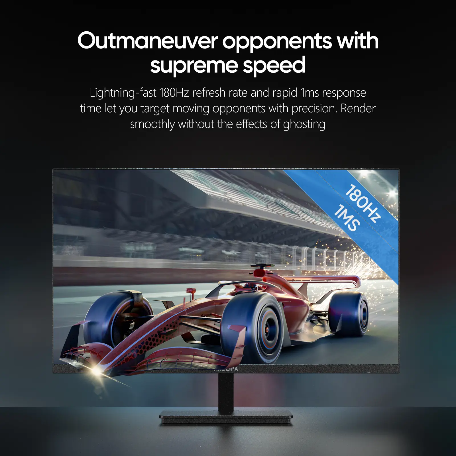 ARZOPA M1RC 27 " Màn hình chơi game, Độ phân giải 2K QHD 2560x1440, IPS nhanh, Màn hình PC máy tính, 115% sRGB, Adaptive-Sync 1ms, 1x Cổng hiển thị 1.4, 1x HDMI 2.0, 1x USB-C | BigBuy360 - bigbuy360.vn