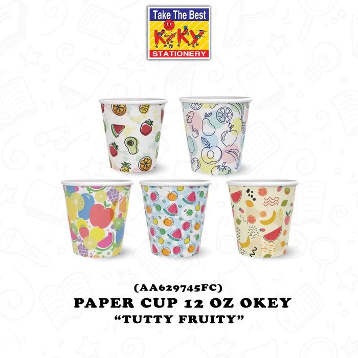 Gambar OKEY Paper Cup 12 Oz - Per 1 Pcs/1 Pack Isi 50 Pcs Gelas Kertas Kopi Tahan Panas (Order Kelipatan 50 Pcs) - Motif dari Kiky Stationery Kota Administrasi Jakarta Barat 4 Tokopedia