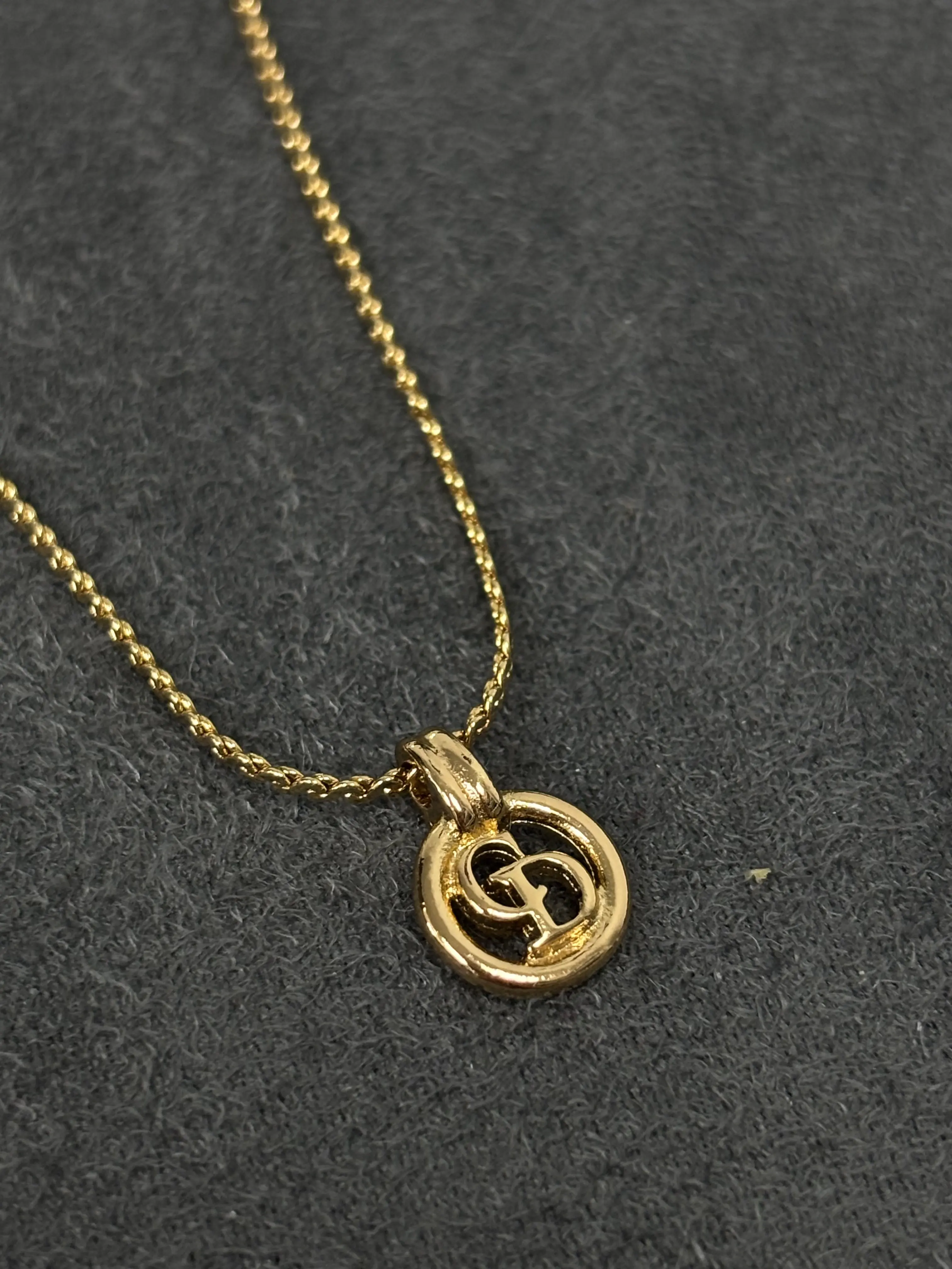 Preloved Vintage Dior Gold Plated Necklace