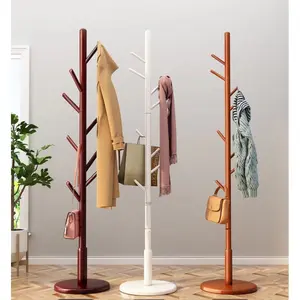Stand Hanger Kayu COATRACK Gantungan Berdiri Jaket   Baju  Topi   Tas Stand Hanger Multifungsi COD / Gantungan Tiang Berdiri / wooden clothes hanger