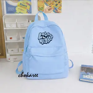FLATE Tas Ransel Sekolah Wanita Tas Sekolah Korean Style Waterproof Tas Ransel Laptop 14 inch