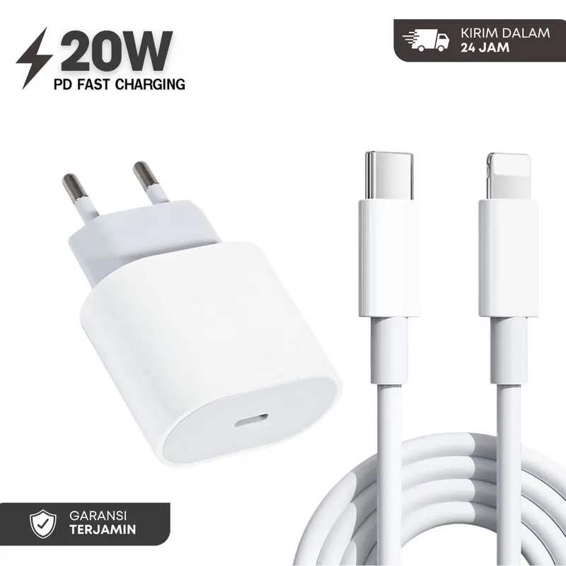 [Garansi 3 Tahun] Kabel Lightning type-c charging set Daya iPH Pengisian Cepat 20w 35W Set Adaptor Aksesori Kabel Kabel Adaptor Ponsel Cable Panjang Charger 1