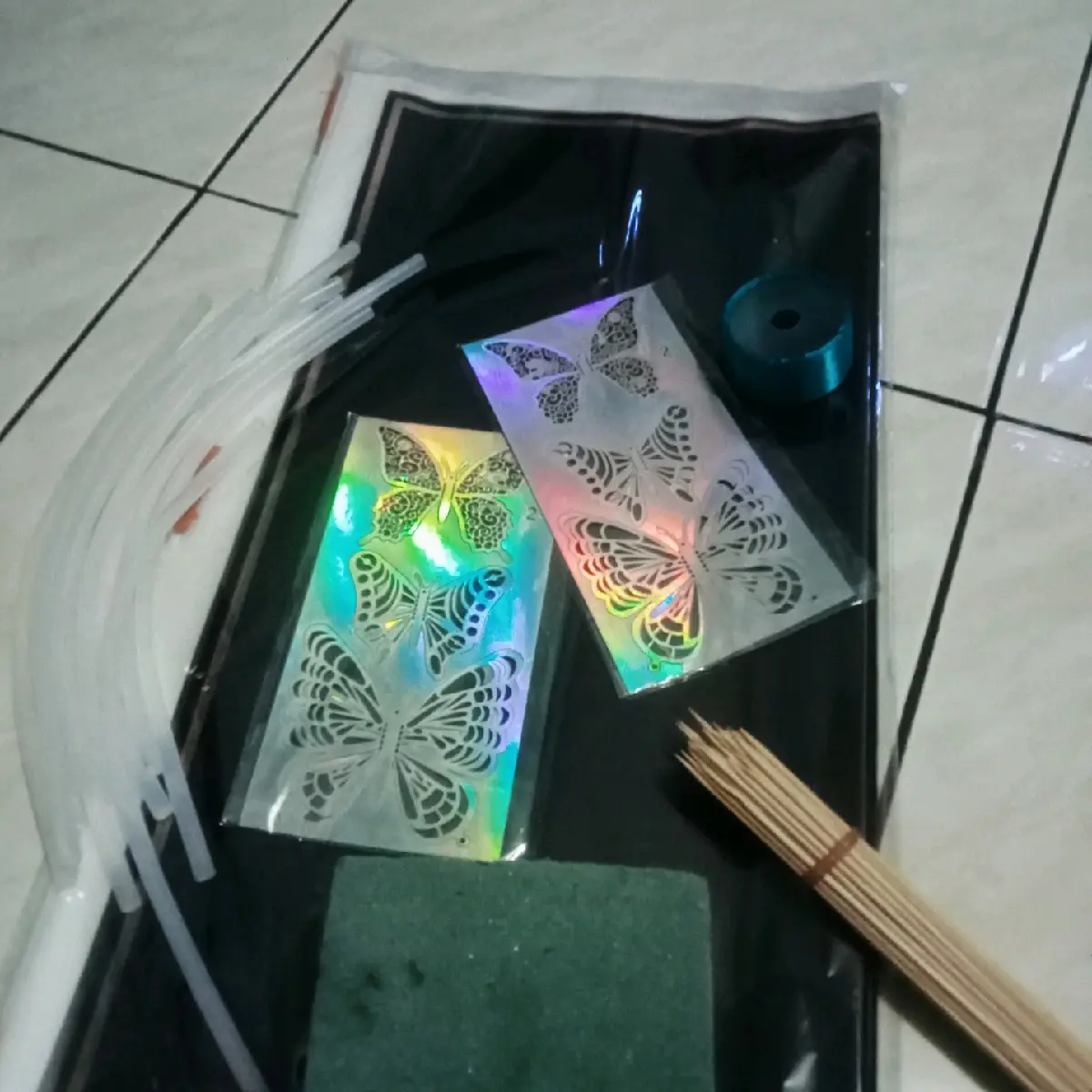 paket komplit untuk pembuatan buket