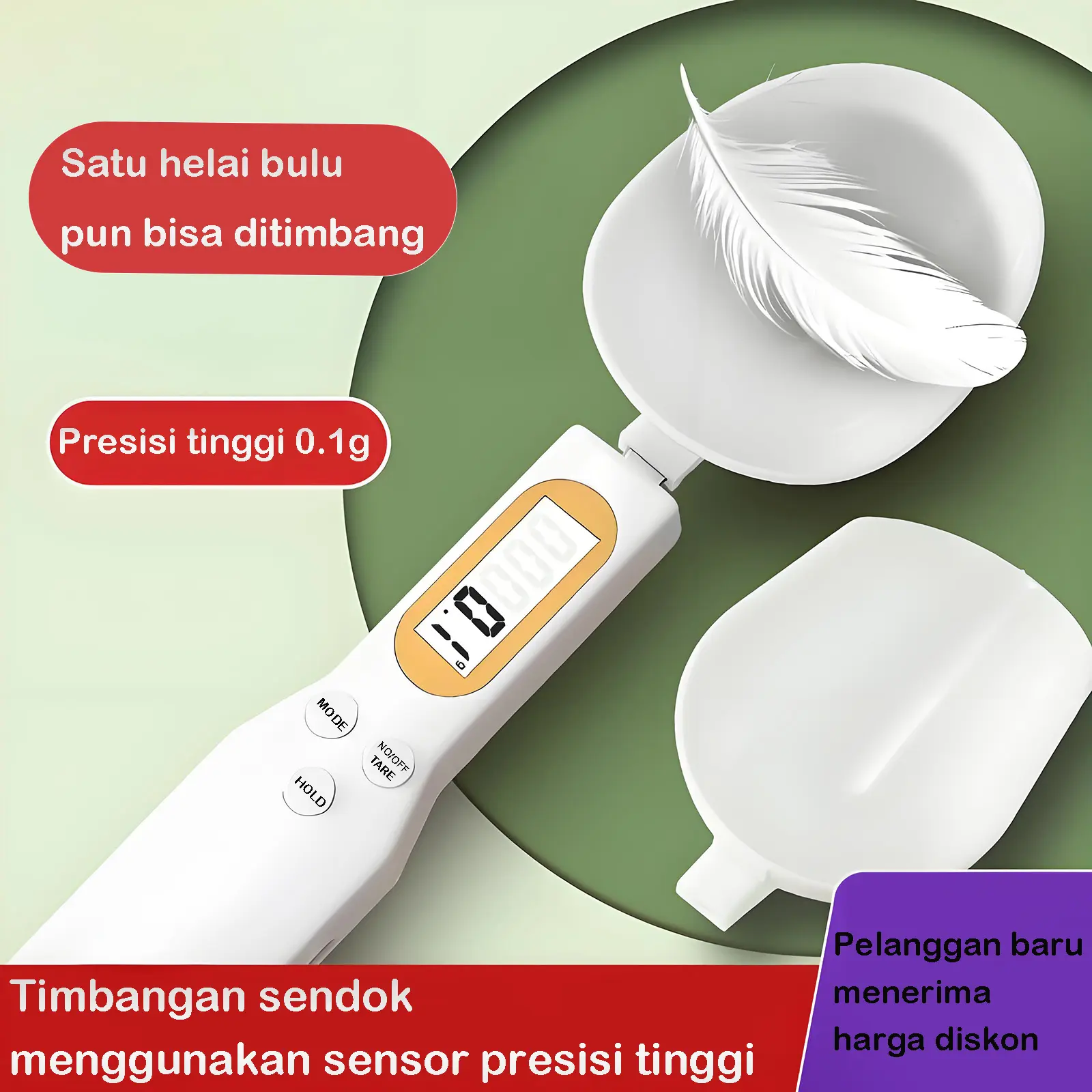 Sendok timbangan digital/Imbangan sendok digital/Sendok timbangan/Sendok takar digital/Sendok ukur digital elektrik 500g/Sendok timbangan/Digital spoon scale/timbangan sendok digital/Timbangan sendok/Sendok digital spoon scale mini LCD ukuran 500g takar