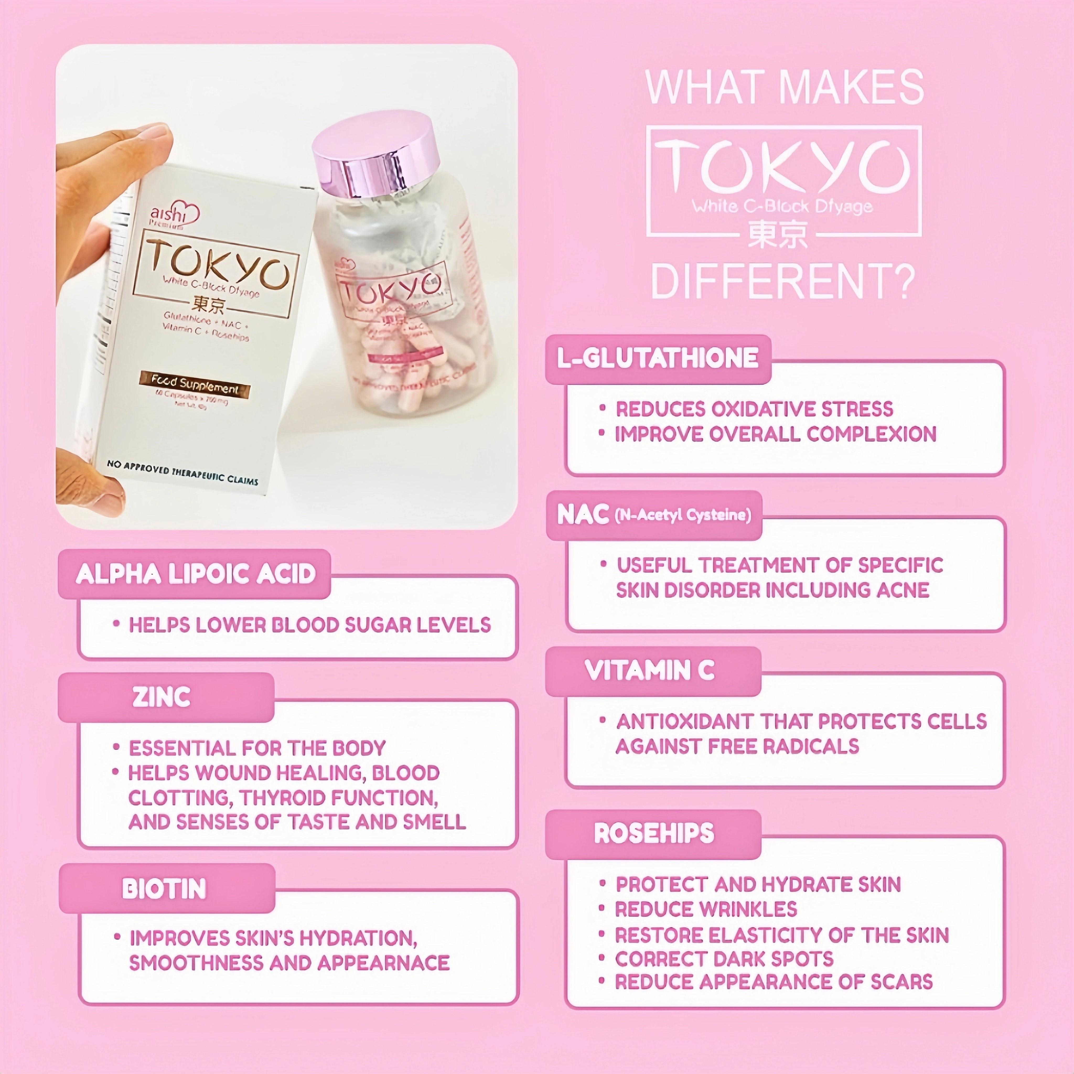 Aishi Tokyo Glutathione Collagen 60PC White Vitamin Capsules - TikTok Shop Philippines Aishi Tokyo Glutathione Collagen 60PC White Vitamin Capsules - TikTok Shop Philippines