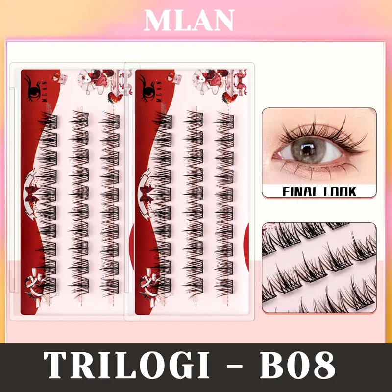 Beli 1 Dapatkan 1 Gratis! MLAN Beauty Bulu Mata Glueless - Tempel Tanpa Ribet – No Lem Needed - Natural Look- Bold Look 1