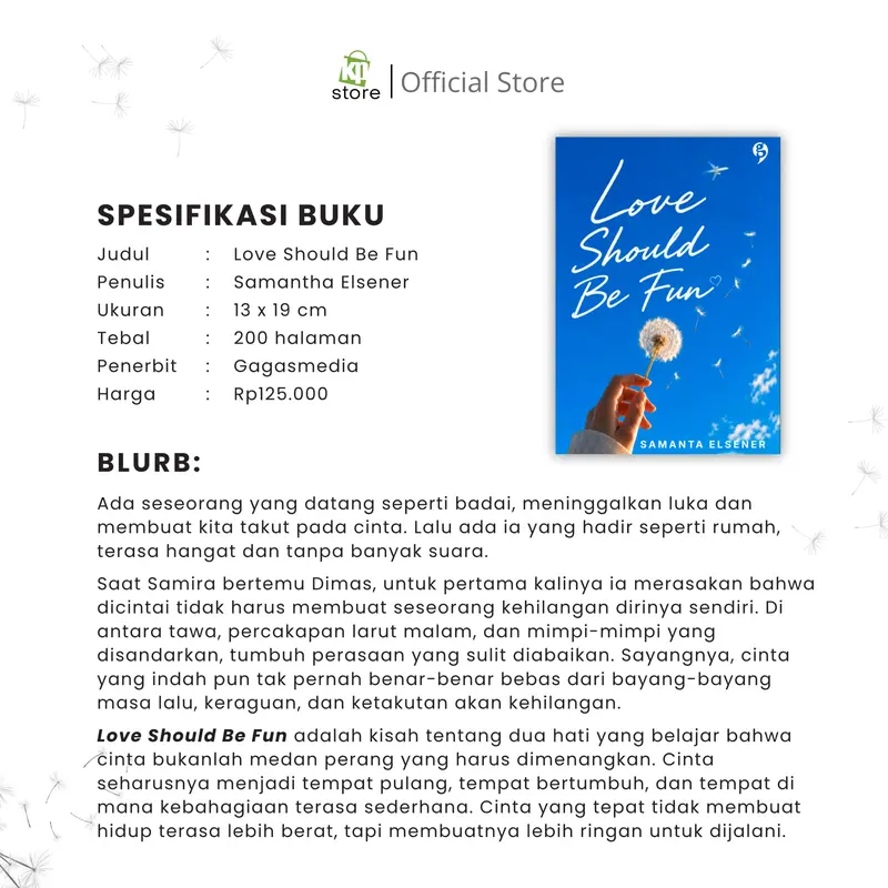Buku Novel Love Should Be Fun - Samanta Elsener