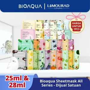 BIOAQUA Sheet Mask 25ml & 28ml - Natural & Vegetables and Fruits Series - 10X The Effect Series - Flowers Series Facial