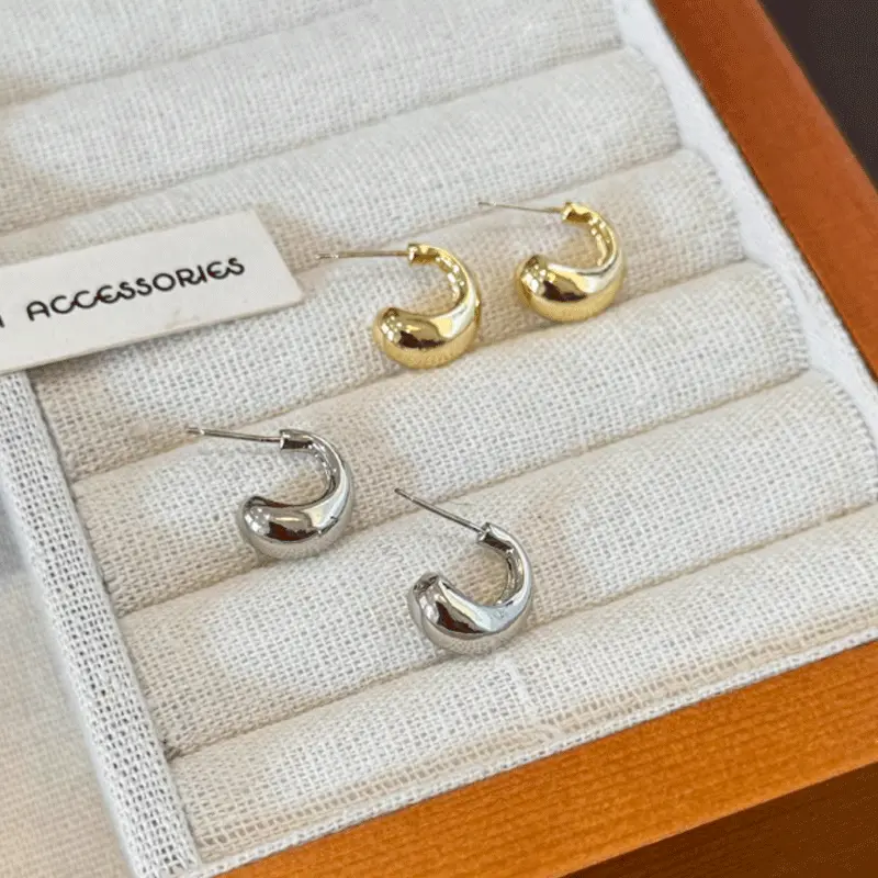 Perhiasan wanita baru 2025 925 aksesoris mode populer anting hijab 5