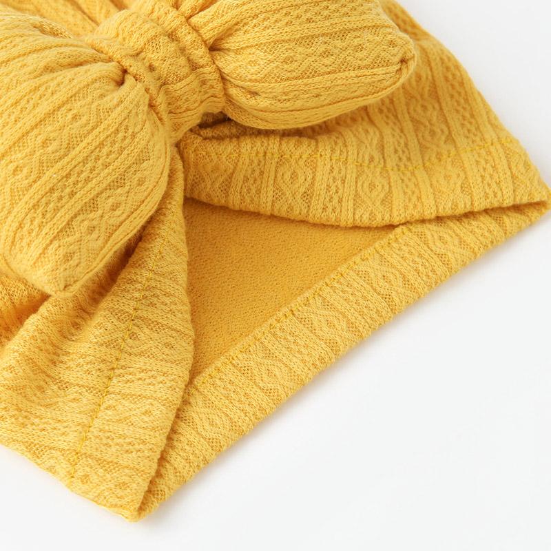 0-2Years Cute Big Bow Baby Turban Hat Cotton Soft Elastic Children Girl Indian Hat Photography Props 7
