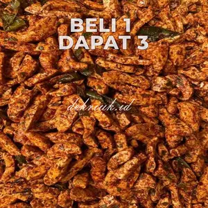Buy 1 Get 3 BASRENG CRISPY 450 Gram Basreng Rasa Original 150gr Pedas 150gr Xtra Pedas 150gr bumbu melimpah cemilan