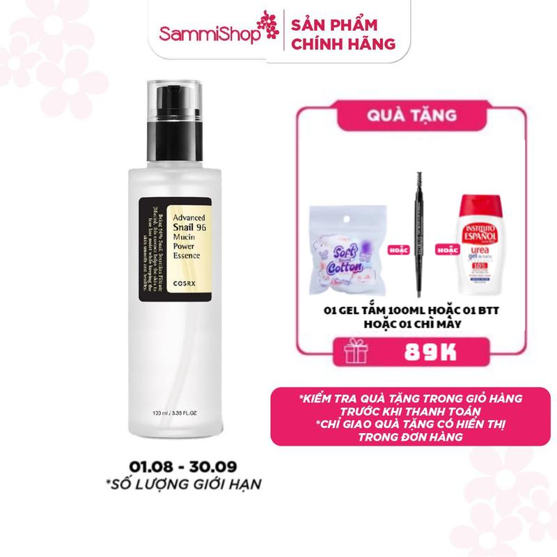 COSRX Tinh chất ốc sên dưỡng ẩm, phục hồi da Advanced Snail 96 Mucin Power…