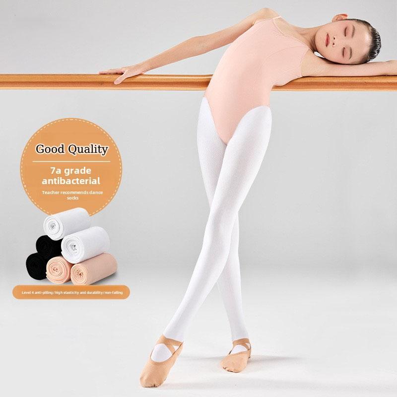 Product Introduction of Hight Quality Girls Ballet Tight Socks Dance Socks Pantyhose Girls Exam Practice White Bottoming Socks 6