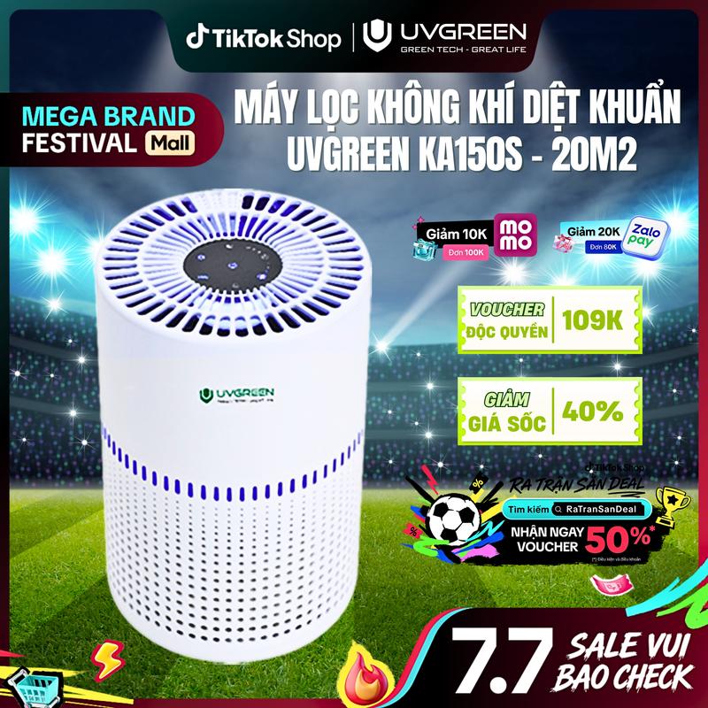 Máy Lọc Không Khí Diệt Khuẩn UVGREEN KA150-S 15m2 - Công Nghệ UVC LED hiện đại,…