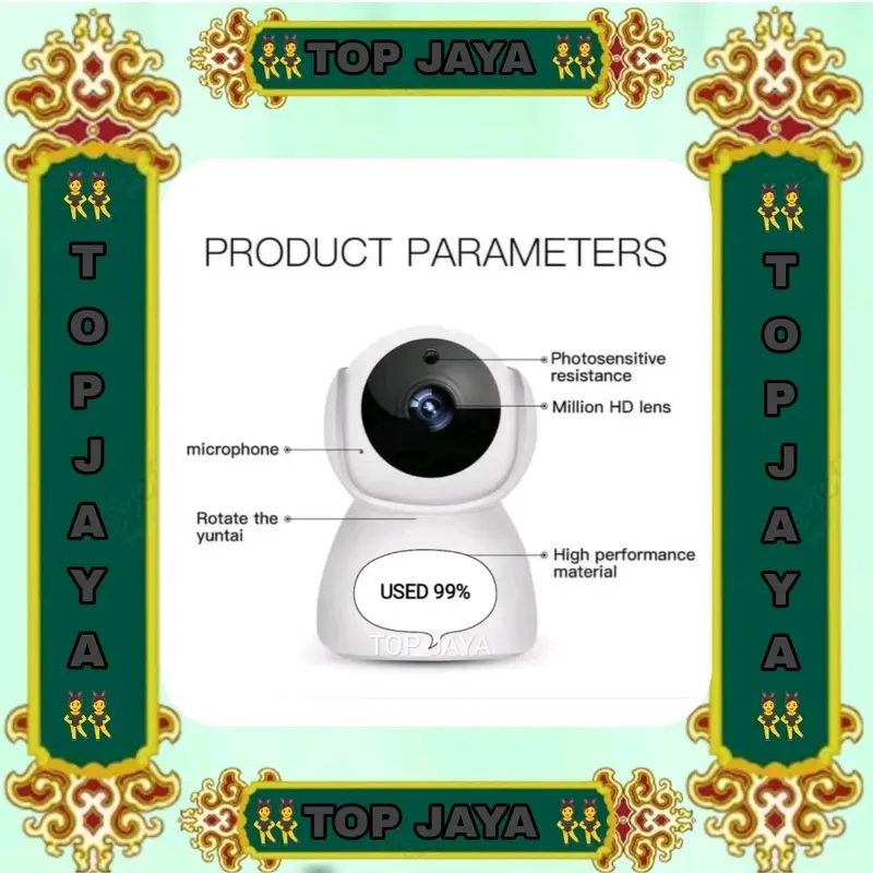 IP CCTV Snowman V380Pro / V380 Wireless/ Wifi 8MP 360 Derajat Full HD Kamera 3
