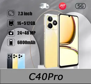 Smartphone C40 Pro 5G Wi-Fi 7.3-inch 16-inch 512GB RAM 6800mAh Android 11 with GPS and Bluetooth