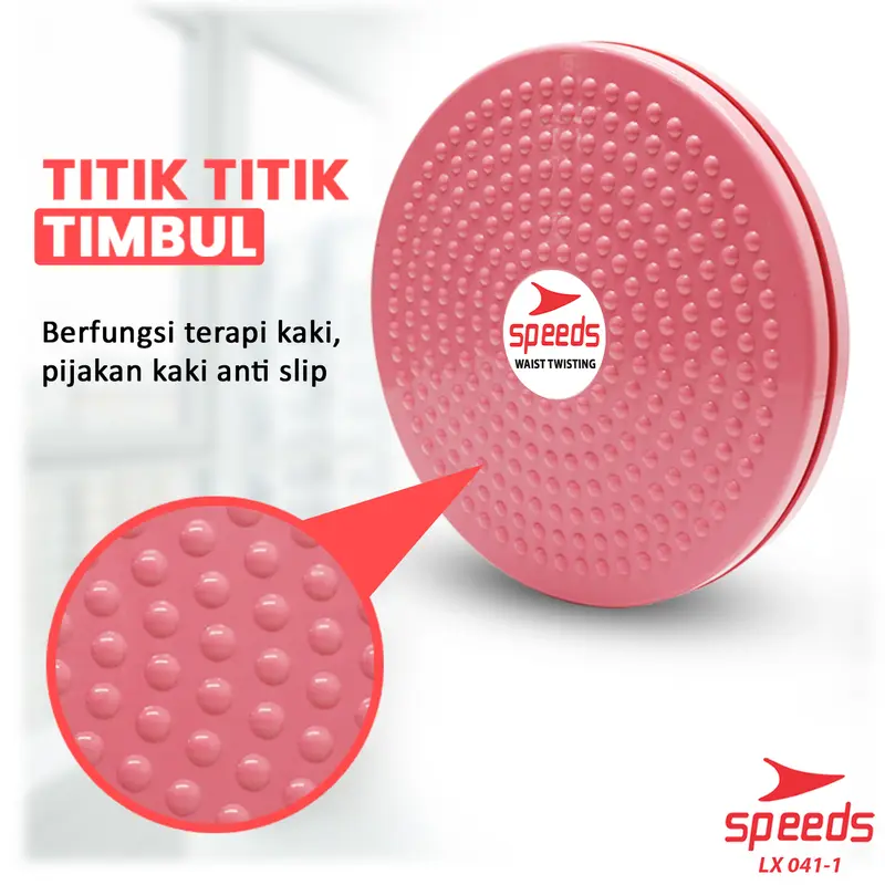 Speeds Waist Twisting Jogging Trimmer Non Magnetic Alat Olahraga Putar Kaki Pelangsing Badan Untuk Mengecilkan Perut dan Paha 041-1 3
