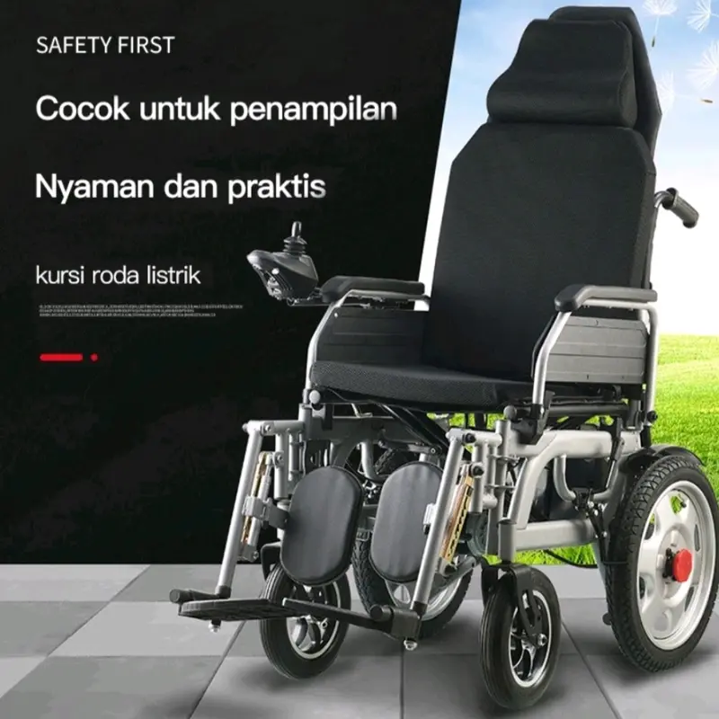 kursi roda elektrik ot627 bisa lipat dan rebahan full otomatis / kursi roda listrik cerdas sepenuhnya 3