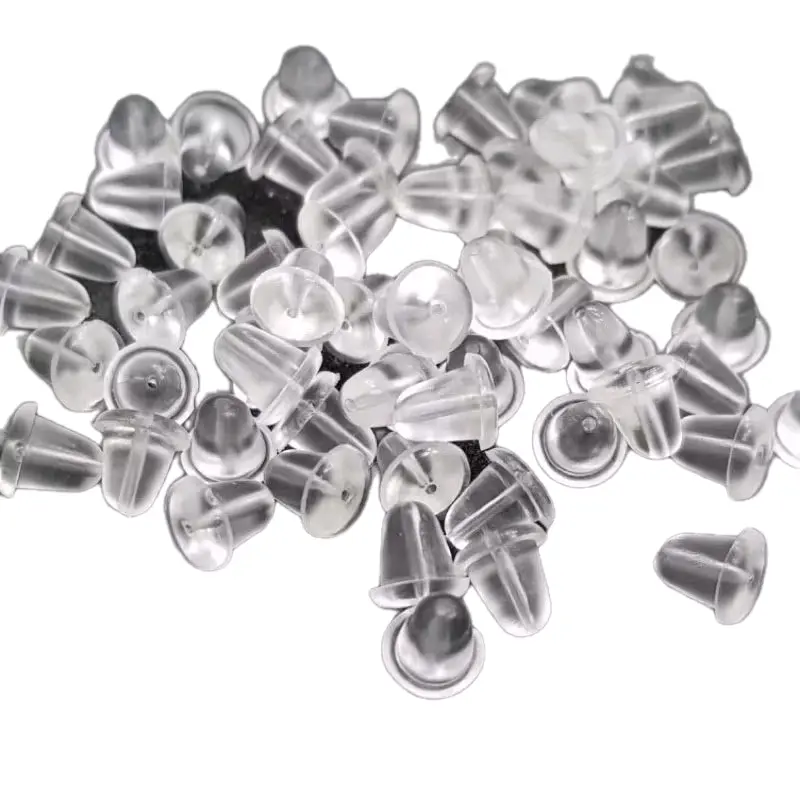 [20 PC] Karet Silikon Penahan Penutup Anting Stopper Earring Earing Rubber Giwang Anting Perhiasan 0