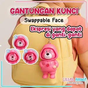 Gantungan Kunci Mainan Boneka Berubah Wajah Face Swap Gantungan Handphone Botol Minum Liontin Tas Ransel Hadiah Sovenir Edukasi Anak Sekolah Pop It Puzzle Kartun Lucu Nailong Dino Kuromi Labubu