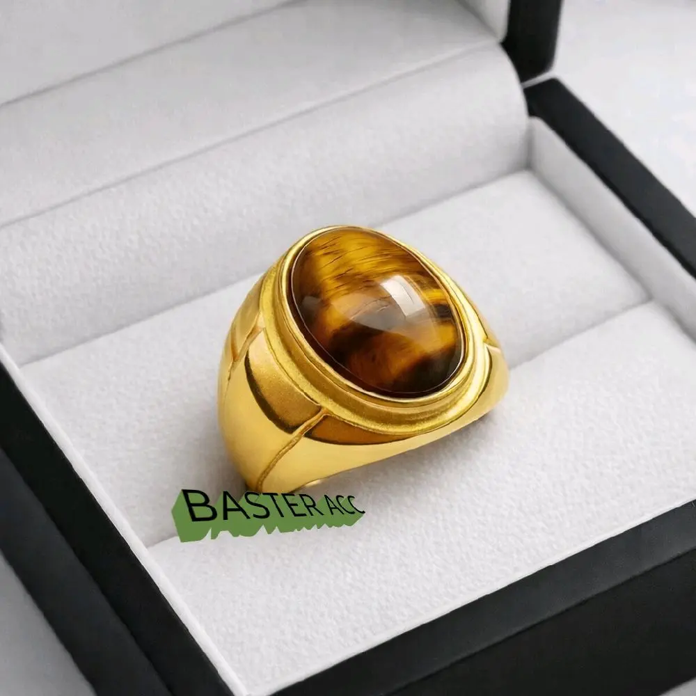 CINCIM BATU TIGER EYE DM 10X14 SUPER KUALITAS