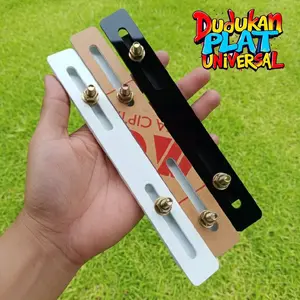 Dudukan Plat Nomor Universal Akrilik/ Bracket Framless Akrilik/Dudukan Baut Tanam PNP Semua Jenis Motor Kendaraan