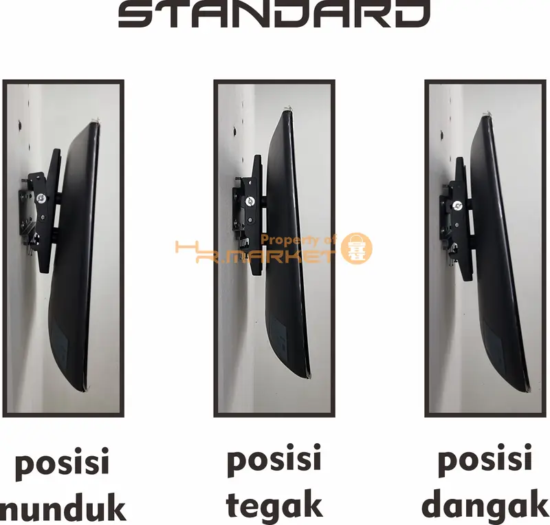 Bracket TV 32 40 43 24 21 29 17 14 Inch Dijamin Cocok 14 - 43 In 2 Arah Universal Breket TV Briket TV Braket TV Bracket TV Gantungan TV Tembok Tempelan TV Dinding HR1 3