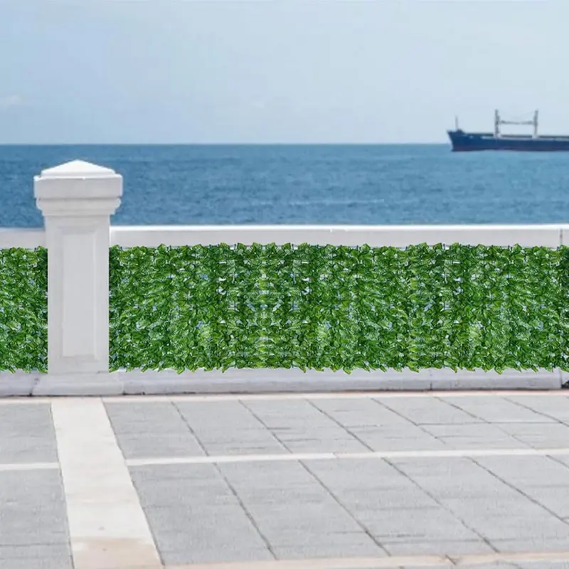 Rumput Dinding Ukuran 100*300CM /Daun Dollar Plastik Sintetis Vertical Garden / hiasan Cafe Alami/ pernikahan /import /artificial / hiasan Hijau Semangka Tanaman 4