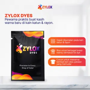 Zylox Dyes Pewarna Kain & Pakaian Celup Textile Katun Rayon Tie Dye Sachet 2gr – 5gr