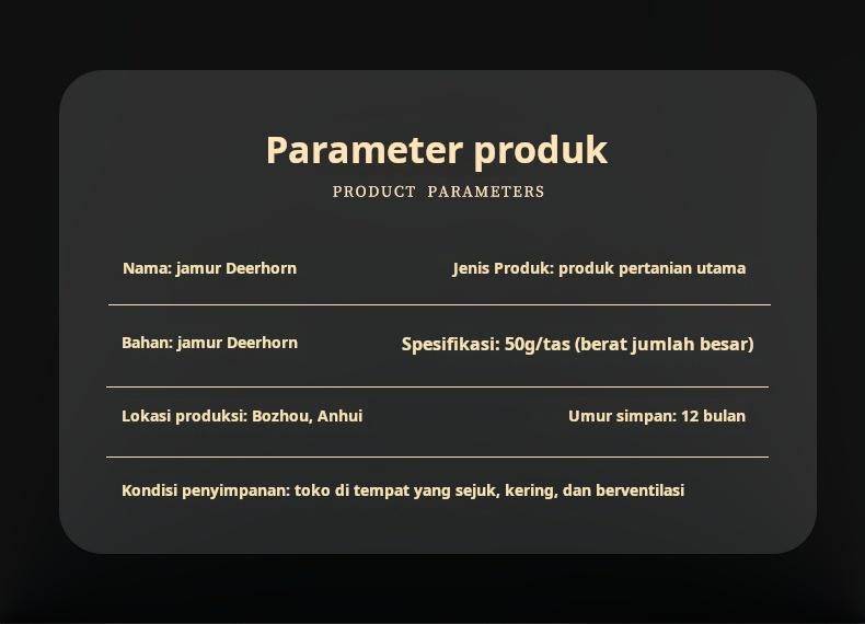 Jamur tanduk rusa, grosir barang kering Yunnan, untuk sup.