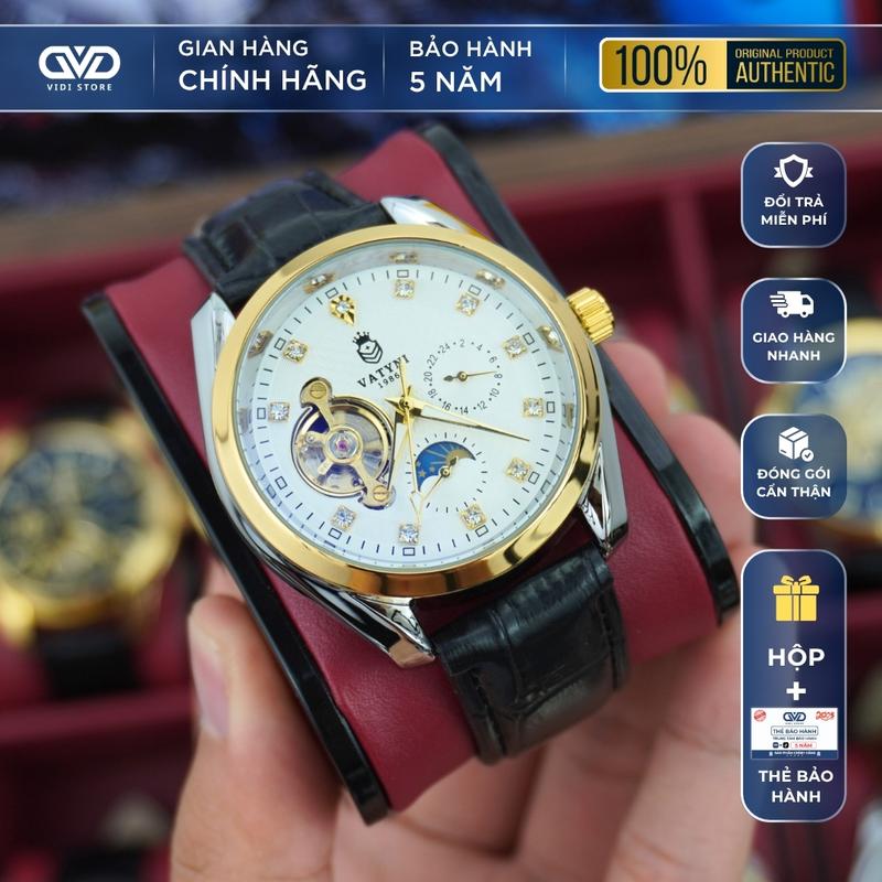 ĐỒNG HỒ CƠ NAM VATYNI BẢN [HOÀNG GIA] / THIẾT KẾ MỚI 2025 TRẺ TRUNG, SANG TRỌNG, LỊCH LÃM CHỐNG NƯỚC 30M  / WATCH ĐEO TAY / VD03