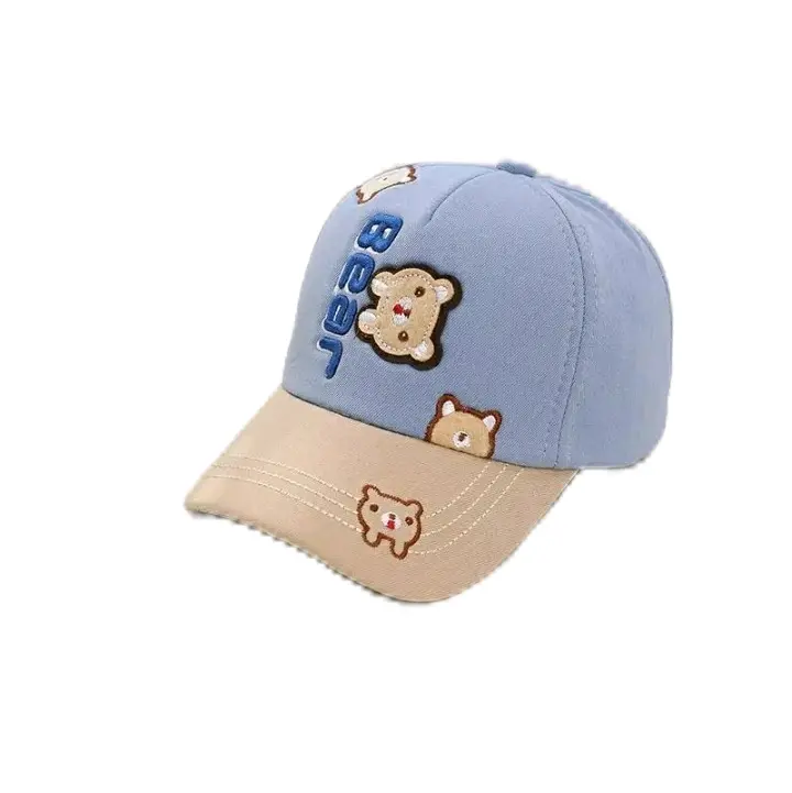 topi bodril bear anak/topi anak laki-laki/prempuan usia 2-10 tahun Cewek 1