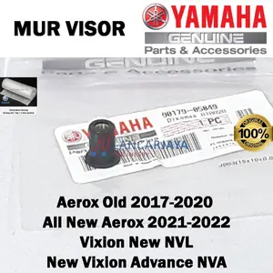 Baut Bolt Nut Mur Visor All New Aerox Old New Vixion Advance NVA Vixion New NVL Asli Parts Original