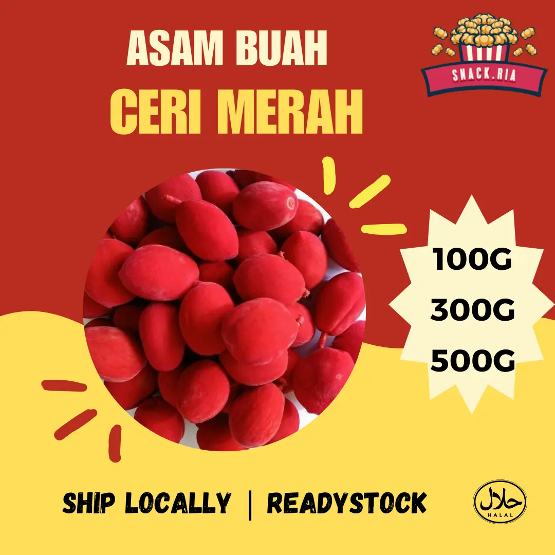 [HALAL] ASAM BUAH MERAH / ASAM CHERRY MERAH BY SNACKRIA