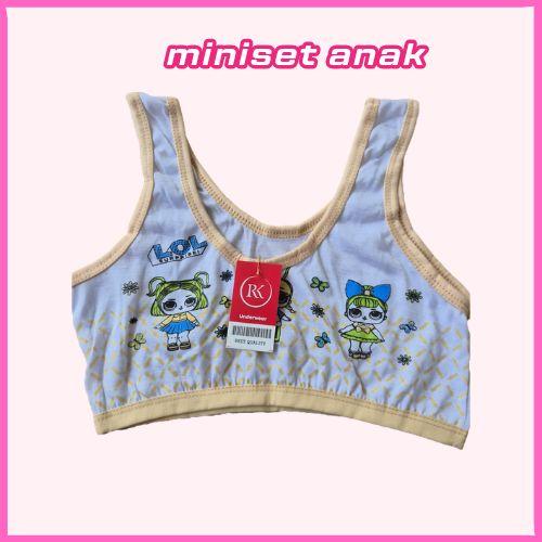 ISI 3PCS/MINISET MOTIF ANAK REMAJA SD/SMP BRA MINISET REMAJA FASHION KEKINIAN Perempuan Cantik