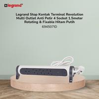 Gambar Legrand Stop Kontak Terminal Revolution Multi Outlet Anti Petir 4 Socket 1.5meter Rotating & Fixable Hitam Putih - 694507ID dari LegrandPowerSolution.id Kota Administrasi Jakarta Barat 2 Tokopedia