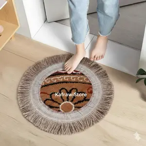 Keset bulat 40cm/alas vas bunga/diy tali rami aestetik